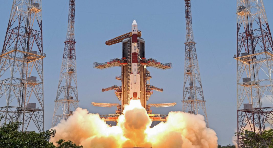 Indian Space Research Organisation (ISRO) launches solar mission, Aditya-L1 from Satish Dhawan Space Centre in Sriharikota on Saturday. (ANI Photo)