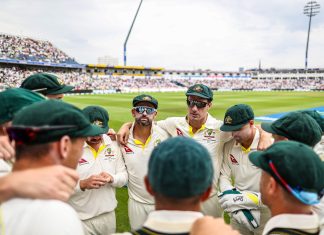 Australia ready to take on england in fourth innings; Image Source: @CricketAustralia (Twitter)