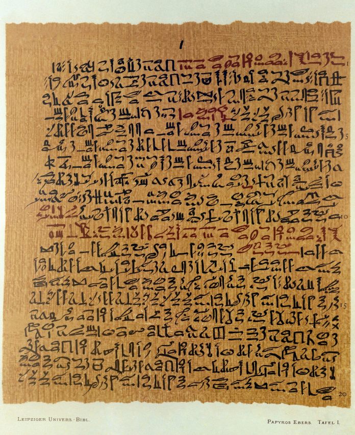 Ebers Papyrus (reproduction)