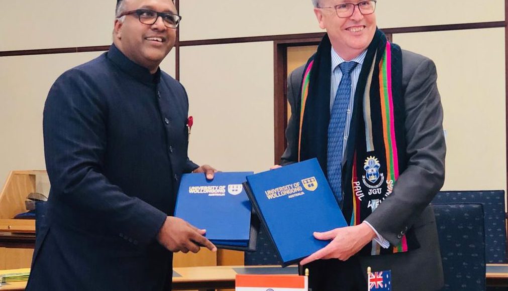 OP Jindal Global University patners with University of Wollonwong; Image Source: Supplied