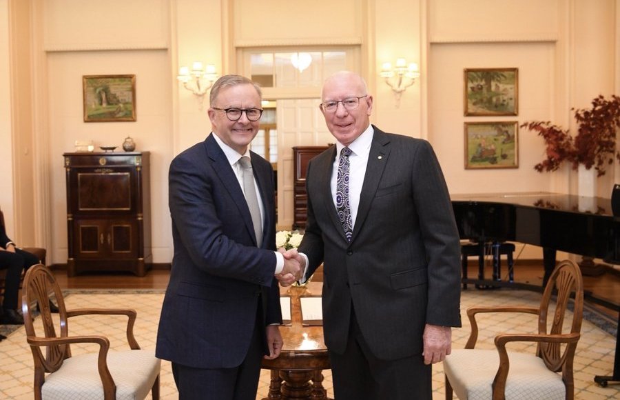 PM Anthony Albanese with Governor General of Australia David Hurley (Image Source: Twitter)