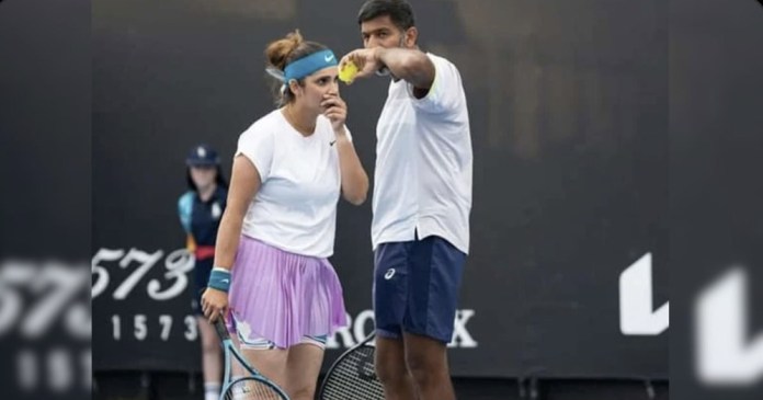 Sania Mirza-Rohan Bopanna march into mixed doubles final; Image Source: Twitter @AO