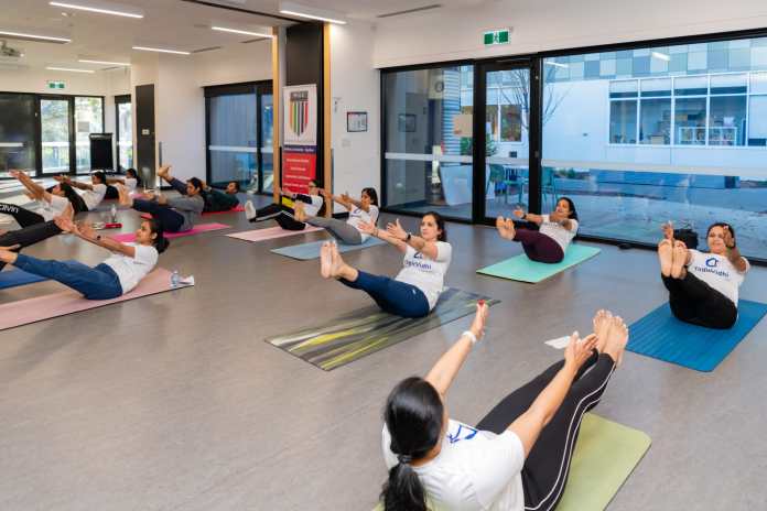 Yoga for Self and Society, conducted by Dr. Vidhi Sirohi, the founder of YogicVidhi Yoga Studio; Image Source: Supplied